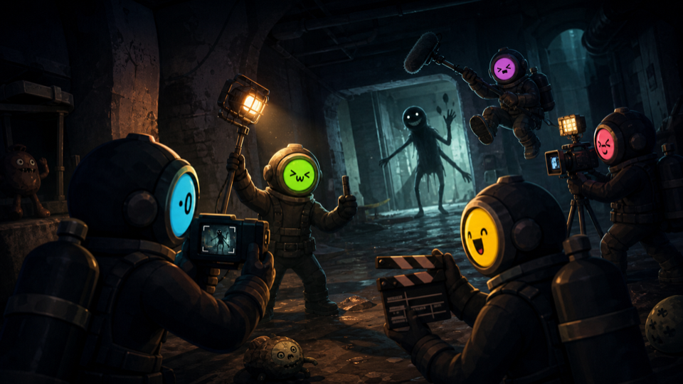 Site-original related game cover for Content Warning. No copied screenshot, logo, UI, or promotional art.